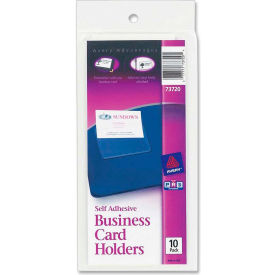 Avery Self-Adhesive Business Card Holder, Clear - Pkg Qty 10