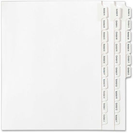 Avery-Dennison 82105 Avery A to Z Legal Exhibit Divider, Printed A to Z, 8.5"x11", 1 Tab/25 Sets, White/White image.