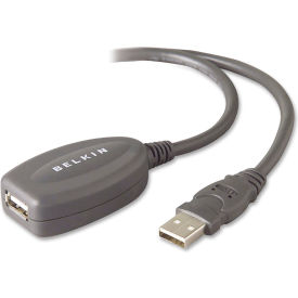Belkin Components F3U13016 Belkin® F3U13016 USB Active Extension Cable, 16L, Gray image.