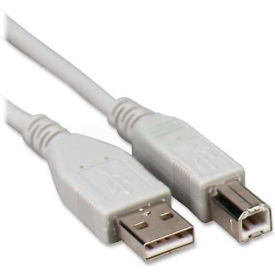 Compucessory 11150 Compucessory 11150 USB 2.0 A/B Device Cable, 6L, Gray image.