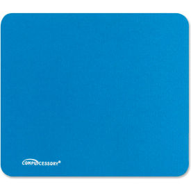 Compucessory 23605 Compucessory 23605 Economy Mouse Pad, Non-Skid Rubber Base, Blue image.