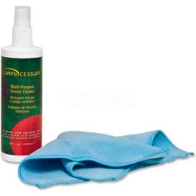 Compucessory 56268 Compucessory LCD Screen Cleaner, Kit W/Microfiber Cloth & 8 Oz. Spray - CCS56268 image.