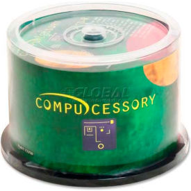 Compucessory 72250 Compucessory CD-R Discs, 72250, 52x, 700MB/80Min, Branded, Spindle, 50/Pk image.
