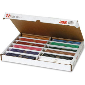 Dixon 82408 Prang Master Pack Colored Pencils, 3.3 mm Lead Size, Assorted Barrel, 288/Box image.