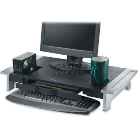 Fellowes® 8031001 Office Suites™ Premium Monitor Riser Black/Silver