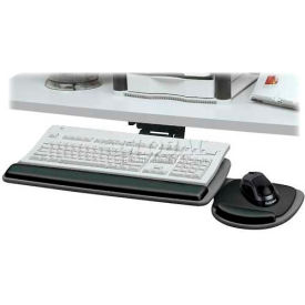 Fellowes Manufacturing 93841 Fellowes® 93841 Standard Keyboard Tray, 17-1/4" to 17-3/4" Track Length, Black image.