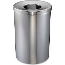 Sp Richards GJO58895 Genuine Joe Stainless Steel Round Open Mouth Trash Can, 30 Gallon image.