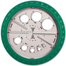 Helix Angle & Circle Protractor, 36002, Plastic, Assorted