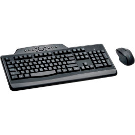 Kensington/Acco Brands,Inc. 72408 Kensington® 72408 ProFit® Wireless Media Desktop Keyboard and Mouse Set, Black image.