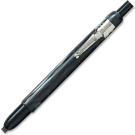 Lesro Industries 1620BBK Listo Marking Pencils, Black Lead, Black Barrel, 12/Dozen image.