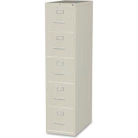 Lorell Commercial Grade 5-Drawer Letter Vertical File LLR48497 15""W x 26-1/2""D x 61""H Putty