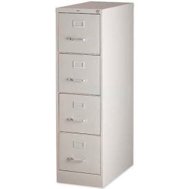 Sp Richards LLR60193 Lorell® 4-Drawer Heavy Duty Vertical File Cabinet, 15"W x 26-1/2"D x 52"H, Putty image.