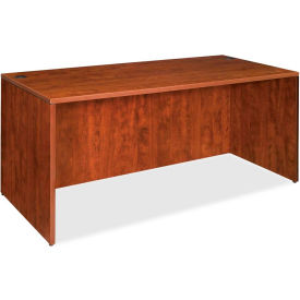 Sp Richards LLR69408 Lorell® Rectangular Desk Shell - 66"W x 30"D x 29-1/2"H - Cherry - Essentials Series image.