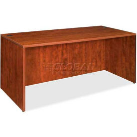 Sp Richards LLR69409 Lorell® Rectangular Desk Shell - 60"W x 30"D x 29-1/2"H - Cherry - Essentials Series image.
