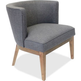Lorell LLR82094 Lorell® Linen Fabric Accent Chair - Gray image.