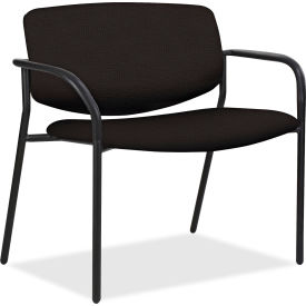 Lorell LLR83120 Lorell® Bariatric Guest Chairs - Fabric - Black image.