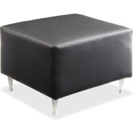 Lorell LLR86920 Lorell® Backless Leather Guest Seating - Fuze Modular Series image.