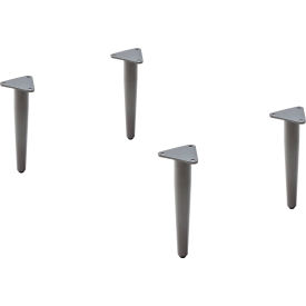 Lorell LLR86932 Lorell® Contemporary Collection Single Steel Base - 4 Legs/Set image.