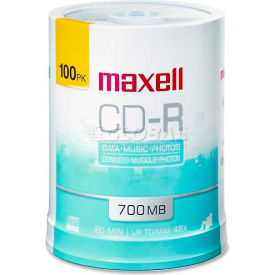 Maxell Corporation 648720 Maxell CD Recordable Media, MAX648720, CD-R Media, 48x Speed, 700 MB Capcity image.