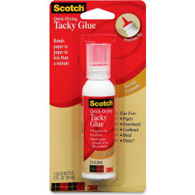3m 6052 3M Quick Dry Tacky Glue, Non-Toxic, 2 oz, Clear image.