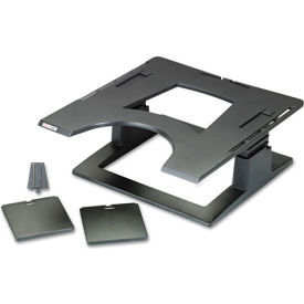 3M LX500 Ergonomic Notebook Riser with Adjustable Height, Black