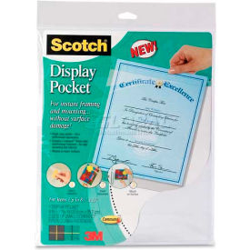 3M™ Display Pocket WL854C Removable Fasteners 9"" X 11"" Clear