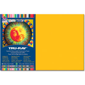 Pacon Corporation 102998 Pacon® Tru-Ray Heavyweight Construction Paper, 18"x12", Gold, 50 Sheets image.