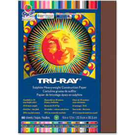 Pacon Corporation 103024 Pacon® Tru-Ray Sulphite Construction Paper, 12"x9", Dark Brown, 50 Sheets image.