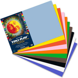 Pacon Corporation 103063 Pacon® Tru-Ray Construction Paper, 12"x18", Assorted, 50 Sheets image.