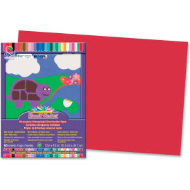 Pacon Corporation 6107 Pacon® SunWorks All-purpose Construction Paper, 18"x12", Red, 50 Sheets image.