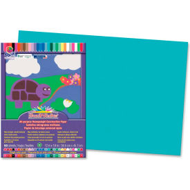 Pacon Corporation 7707 Pacon® SunWorks Groundwood Construction Paper, 12"x18", Turquoise, 50 Sheets image.