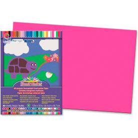 Pacon Corporation 9107 Pacon® SunWorks Groundwood Construction Paper, 18"x12", Hot Pink, 50 Sheets image.