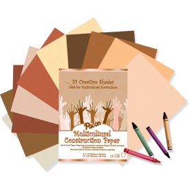 Pacon Corporation 9509 Pacon® Multicultural Construction Paper, 12"x9", Assorted, 50 Sheets image.