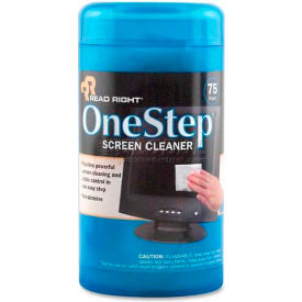 Read Right® One Step CRT Screen Cleaning Wipes 75/Pack - REARR1409