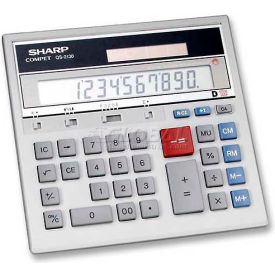 Sharp Electronics QS2130 Sharp® 12-Digit Desktop Calculator, QS2130, Dual Power, 7-1/2" X 6-7/8" X 2-2/3", Grey image.