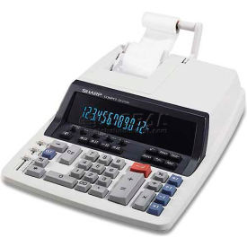 Sharp Electronics QS2760H Sharp® 12-Digit Commercial Calculator, QS2760H, 2 Color, 9-7/8" X 12-1/2" X 3", Light Grey image.