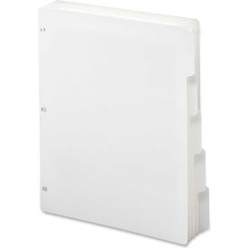 Smead Manufacturing Company 89415 Smead® Three-Ring Binder Index Dividers, 8.5"W x 11"L, 5 Tabs, 4 Sets, White image.
