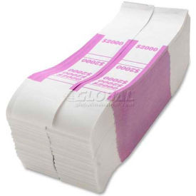 Sparco Products BS2000WK Sparco Color-Coded Quick Stick Currency Band BS2000WK 2000 in 20 Bills Violet, 1000 Bands/Pack image.