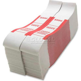 Sparco Products BS500WK Sparco Color-Coded Quick Stick Currency Band BS500WK 500 in 5 Bills Red, 1000 Bands/Pack image.