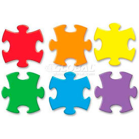 Trend Enterprises T10906 Trend Classic Accents Jigsaw Puzzle, TEPT10906, Assorted Colors, 36 Pieces/Pack image.