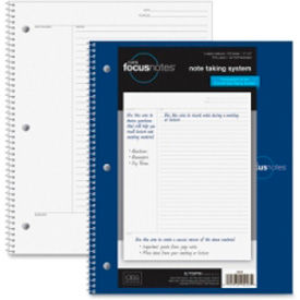Tops Business Forms 90223 Tops® Note-Taking System Notebook, Wire, 20 lb, 11"x9", 100 Sheets, White image.