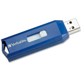 Verbatin America, Llc 97408 Verbatim® 97408 USB 2.0 Flash Drive, 32 GB, Blue image.