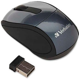 Verbatin America, Llc 97470 Verbatim® 97470 Wireless Mini Travel Optical Mouse, Graphite image.