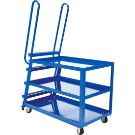 Vestil Steel Utility Cart w/3 Shelves 1000 lb. Capacity 58-1/8""L x 22""W x 73-1/2""H