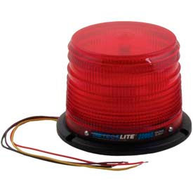 TVH Parts SY22050L-R Meteorlite™ 22050 Low-Profile Strobe Light SY22050L-R - 12-48 Volts - Permanent Mount - Red image.