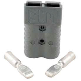 TVH Parts SY6320G1 SMH SY Connector SY6320G1 - 2/0 Wire Gauge - 350 Amp - Gray image.