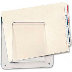 Deflecto DEF65501 File/Chart Holder, 1 Compartment, 10"x2"x10-1/2", Clear image.