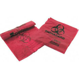Unimed Midwest Inc 03EB086000 Medegen Infectious Waste Disposal Bags, 3 Gallon, 1.25 mil, 14" x 18.5", Red, 200/Box image.