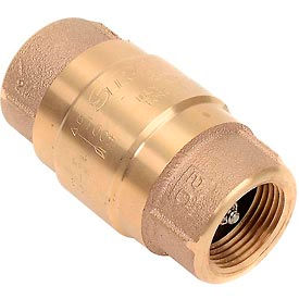 Strataflo Products Inc. 375-100 1" FNPT Brass Check Valve with Buna-N Rubber Poppet image.