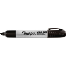 Sanford 15001 Sharpie® King Size Permanent Marker, Chisel, Black Ink, 12/PK image.
